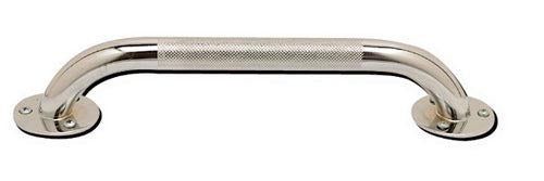 Grab Bar- Knurled Chrome 12in