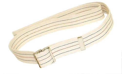 Gait Belt w/Metal Buckle 2x48  Striped