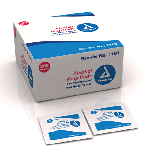 Alcohol Prep Pads- Bx/200 Medium Sterile