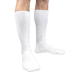 Diabetic Socks  White  Pair Wm 9-11  M 8-10  Medium