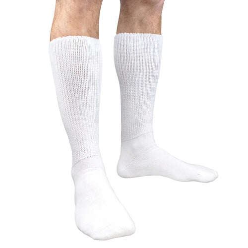 Diabetic Socks  White  Pair M 13-16  X-Large