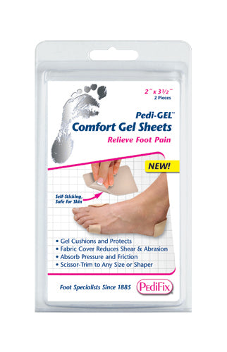 Pedi-Gel Comfort Gel Sheets 2 x3.5  (Pk/2)