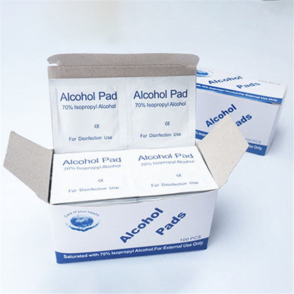 100pcs/lot 70% Alcohol Wipe Pad Cotton