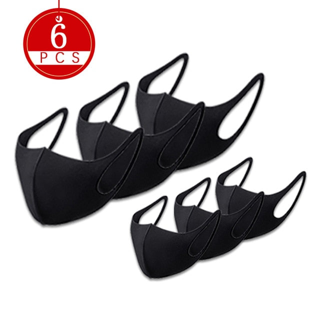 6pcs Fda Cotton Face Mask Reusable Face Mask